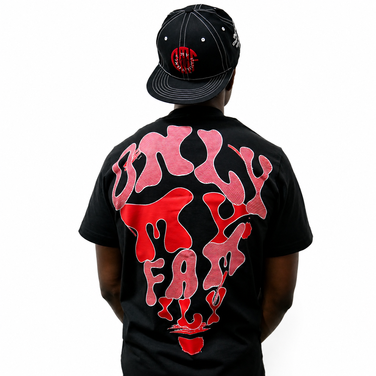 OMF Red Light Bulb Crewneck Tee – Black