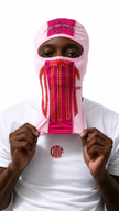 OMF “Pink Skizzeeee” Rhinestone Ski Mask