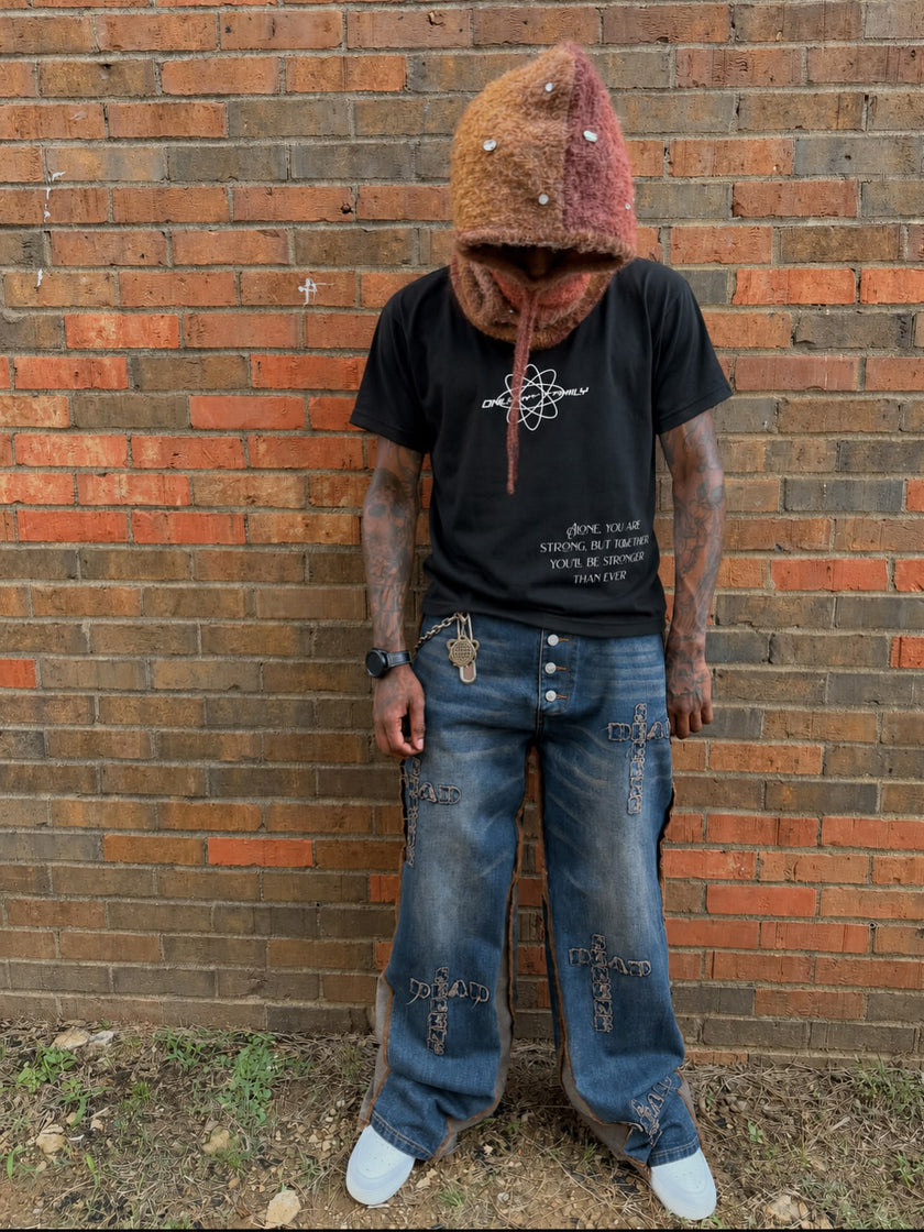 OMF Red Light Bulb Crewneck Tee – Black