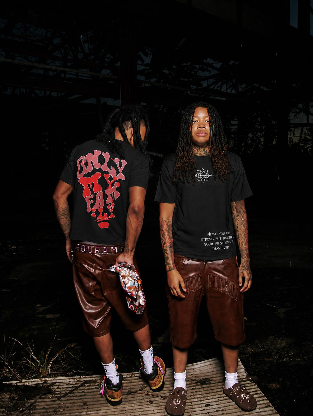 OMF Red Light Bulb Crewneck Tee – Black